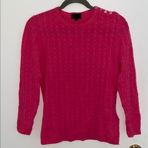 J. Crew Collection Cashmere Cable Knit Sweater